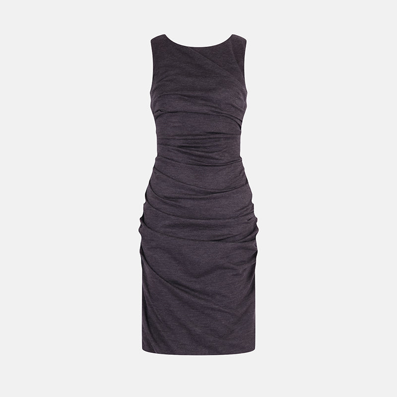 Preowned 90s Dolce & Gabbana Dark Grey Ruched Jersey Dress – Cafe Society  Archive