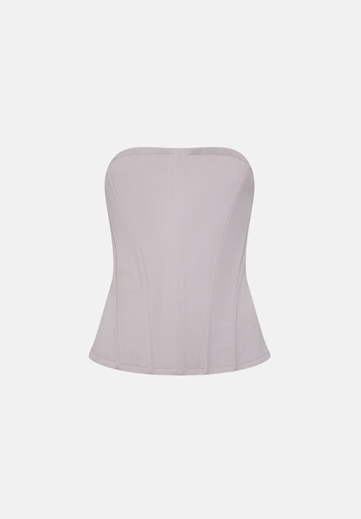 Preowned Chloé by Stella McCartney Fall 2001 Light Grey Tube Corset