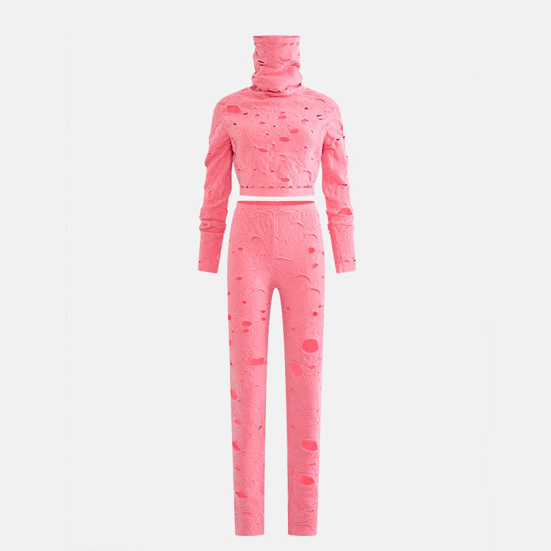 Preowned Chanel FW2014 Pink Ensemble Set, Supermarket Runway Collection