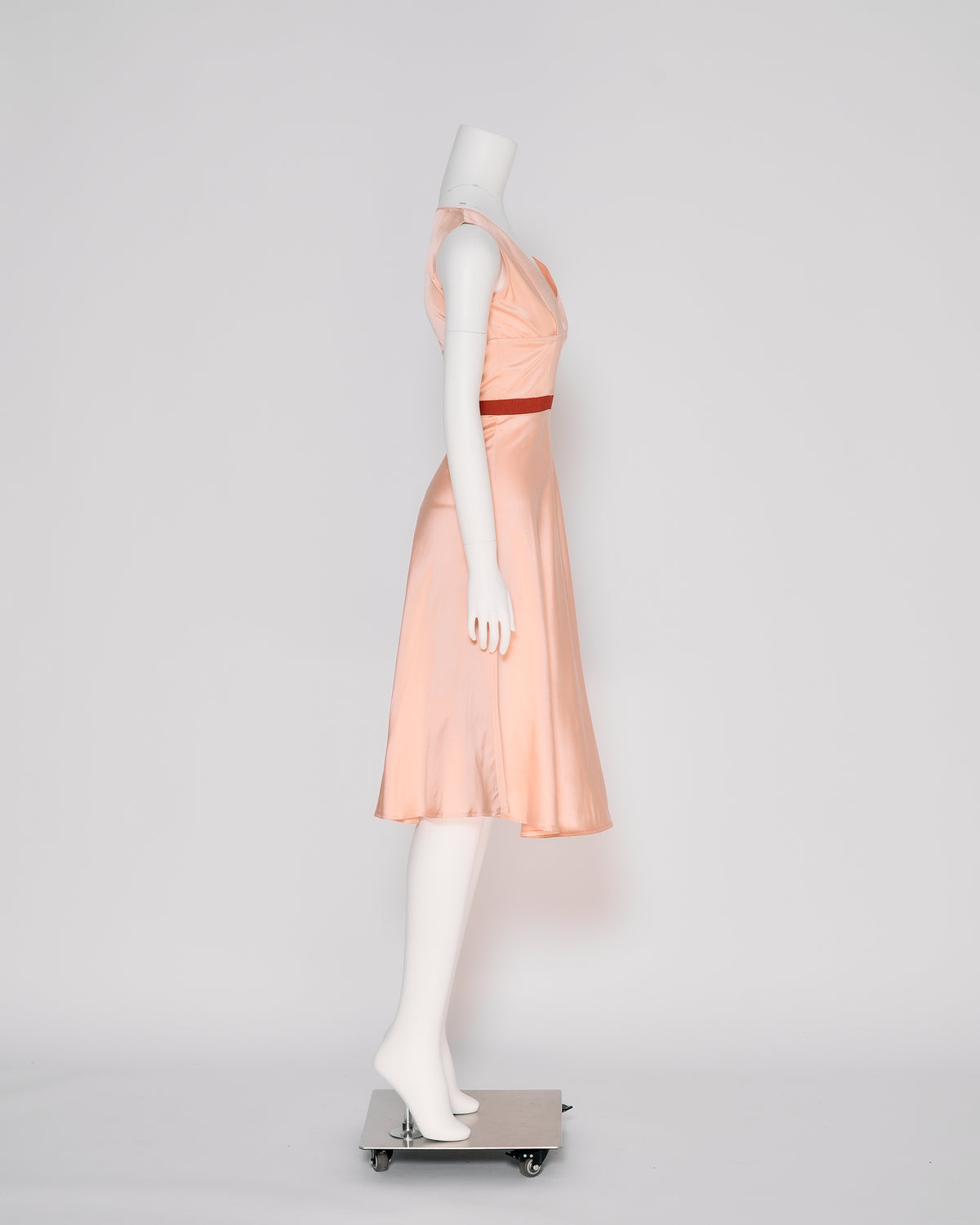 Miu Miu Fall/Winter 2000 Pink Silk Midi Dress