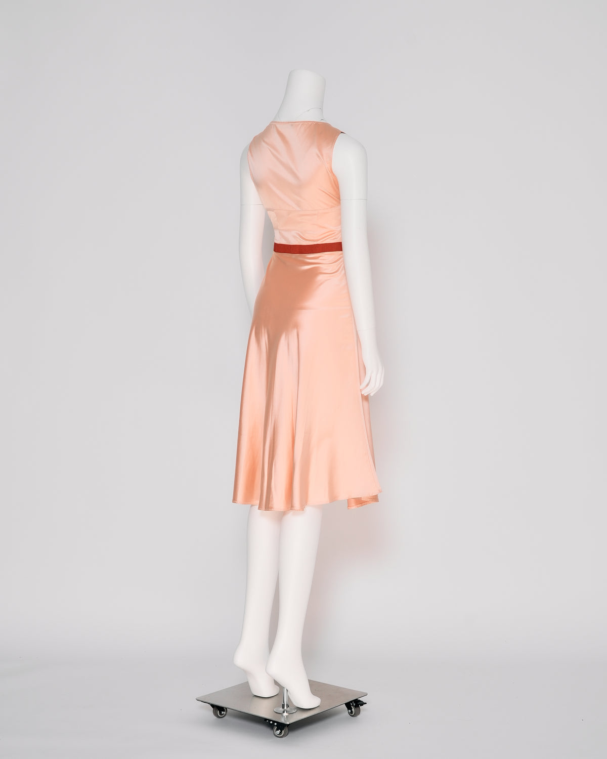 Miu Miu Fall/Winter 2000 Pink Silk Midi Dress