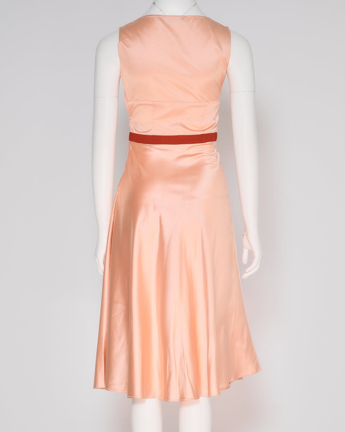 Miu Miu Fall/Winter 2000 Pink Silk Midi Dress