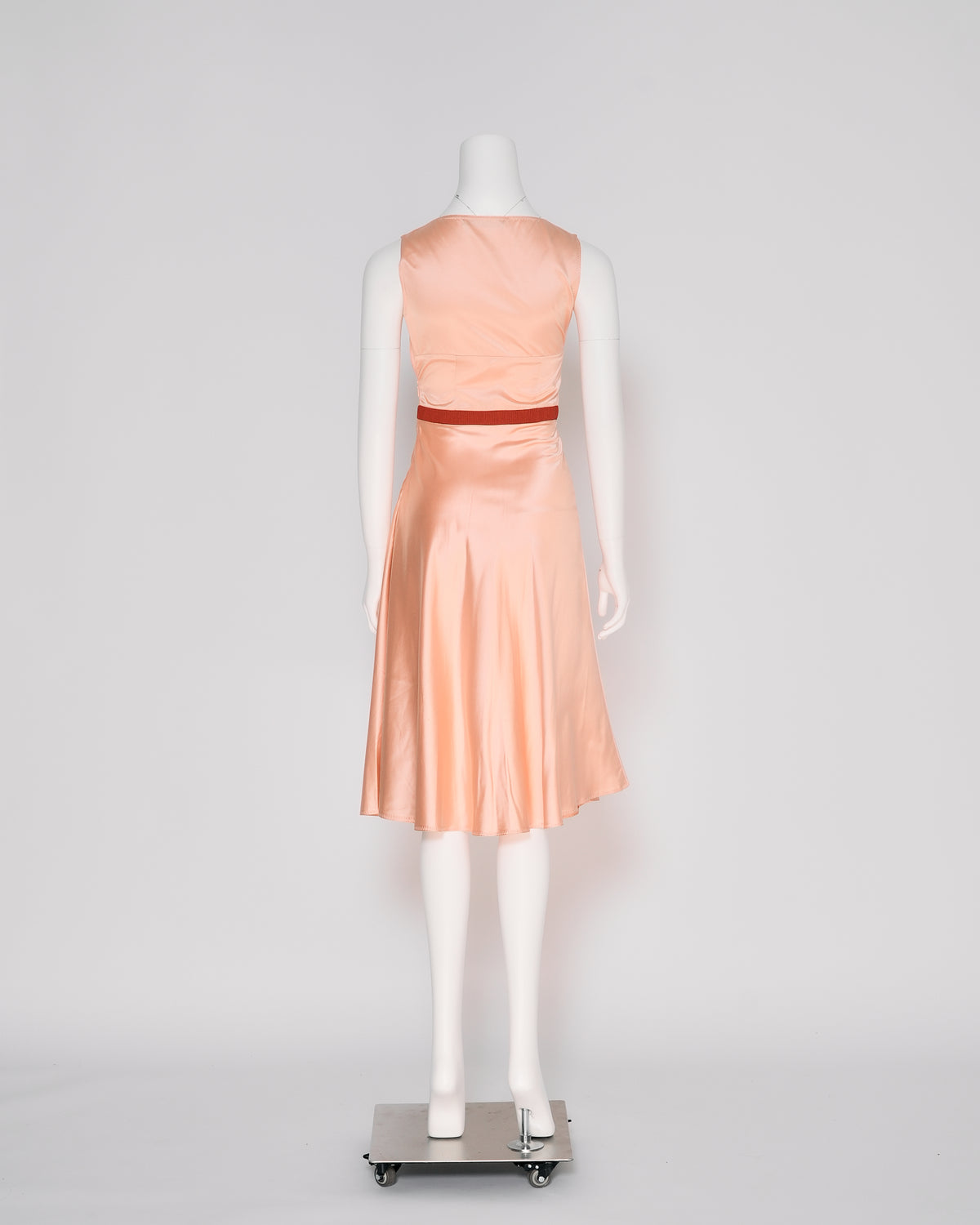 Miu Miu Fall/Winter 2000 Pink Silk Midi Dress