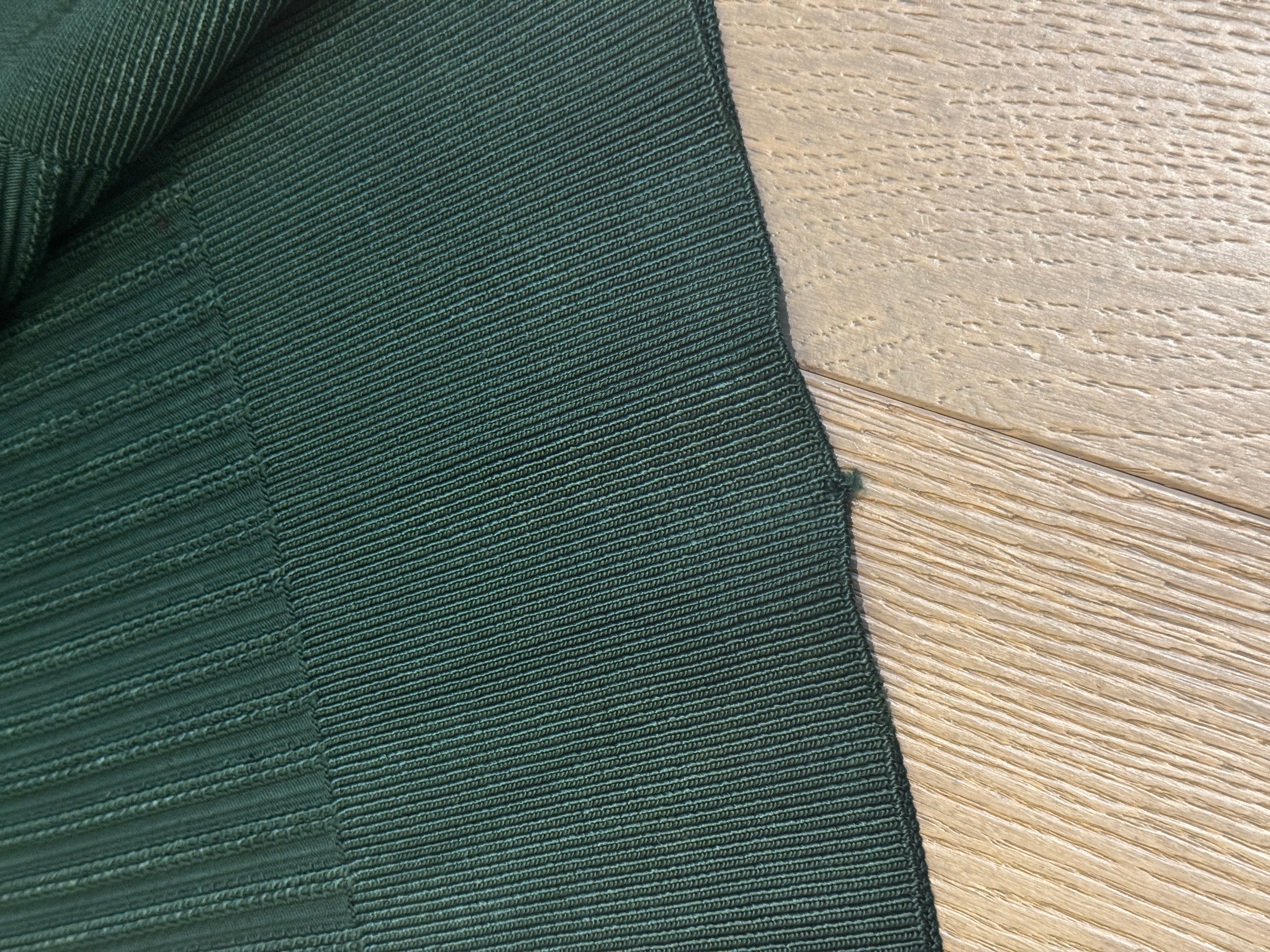 Vintage Alaïa Fall 1990 Forest Green Ribbed Knit Scoop-Neck Dress