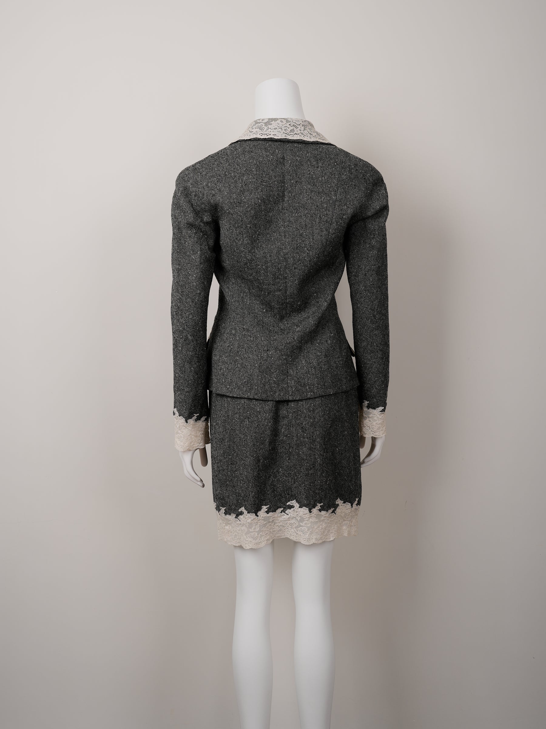 Christian Dior by John Galliano Fall/Winter 1998 Grey Wool Tweed