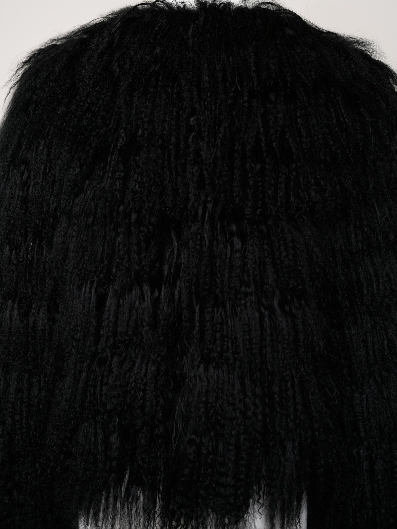 Dolce & Gabbana Fall/Winter 1999 Black Goat Hair Jacket