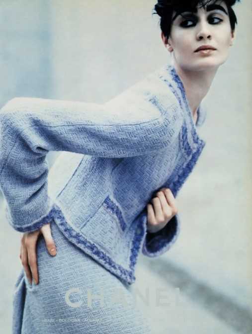 Vintage Chanel Fall 1998-99 Lavender Tweed Ensemble