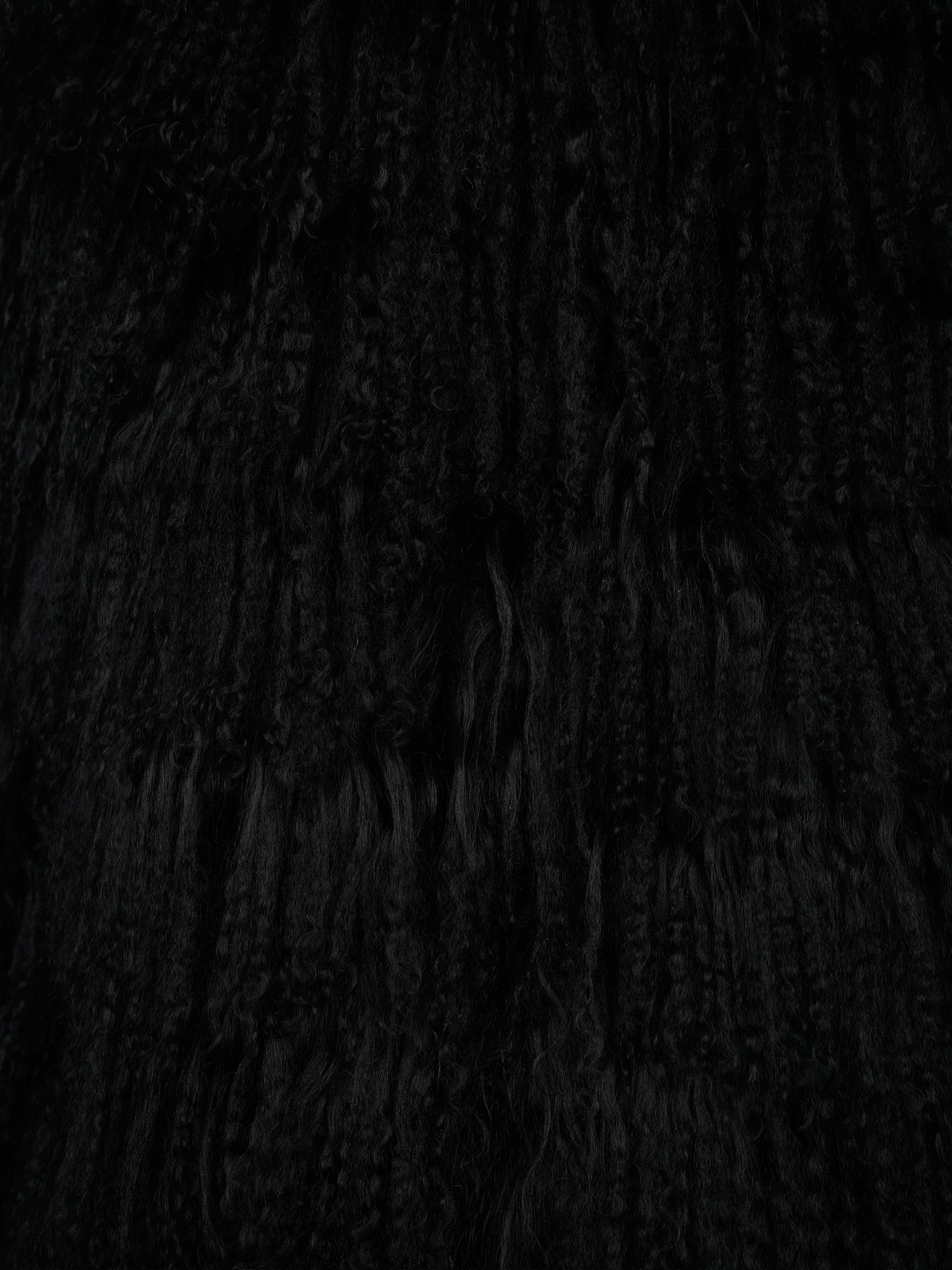 Dolce & Gabbana Fall/Winter 1999 Black Goat Hair Jacket