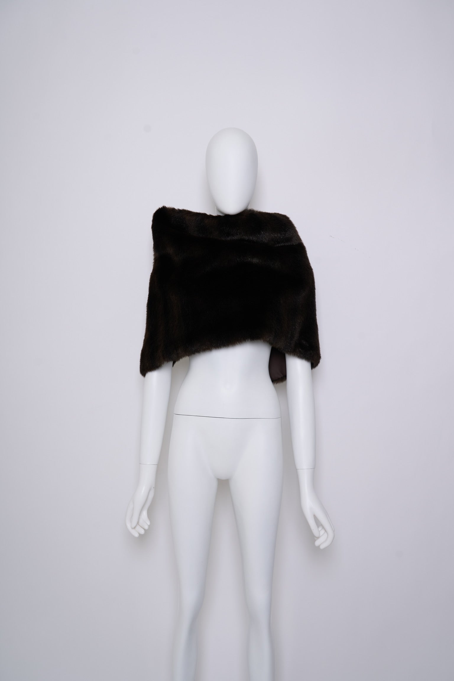 Vintage Comme des Garçons Fall 1997 Faux Fur Cape - Pulled