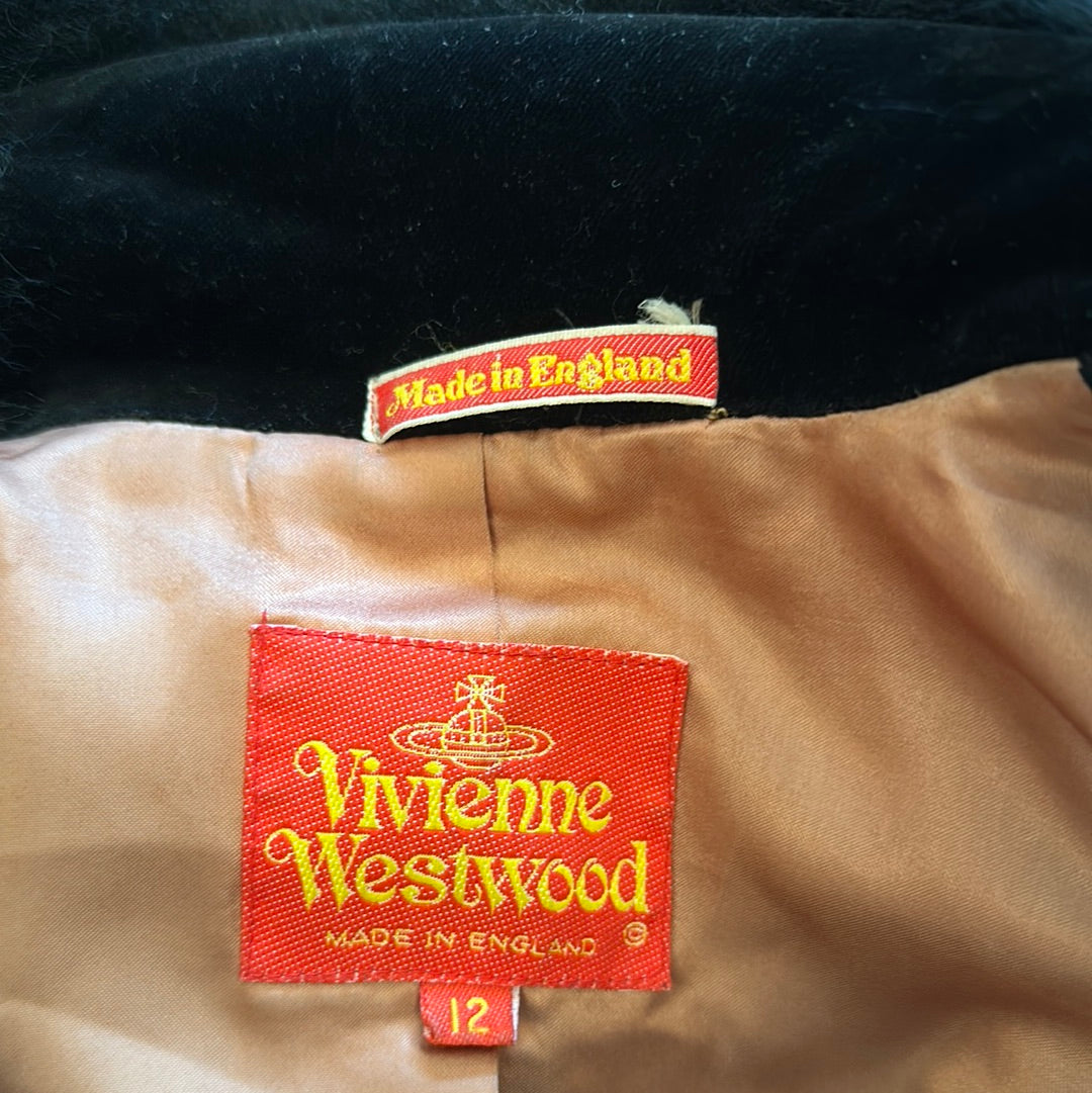 Vivienne Westwood velvet and faux fur ‘Marlene’ coat,1992-1993 A/W