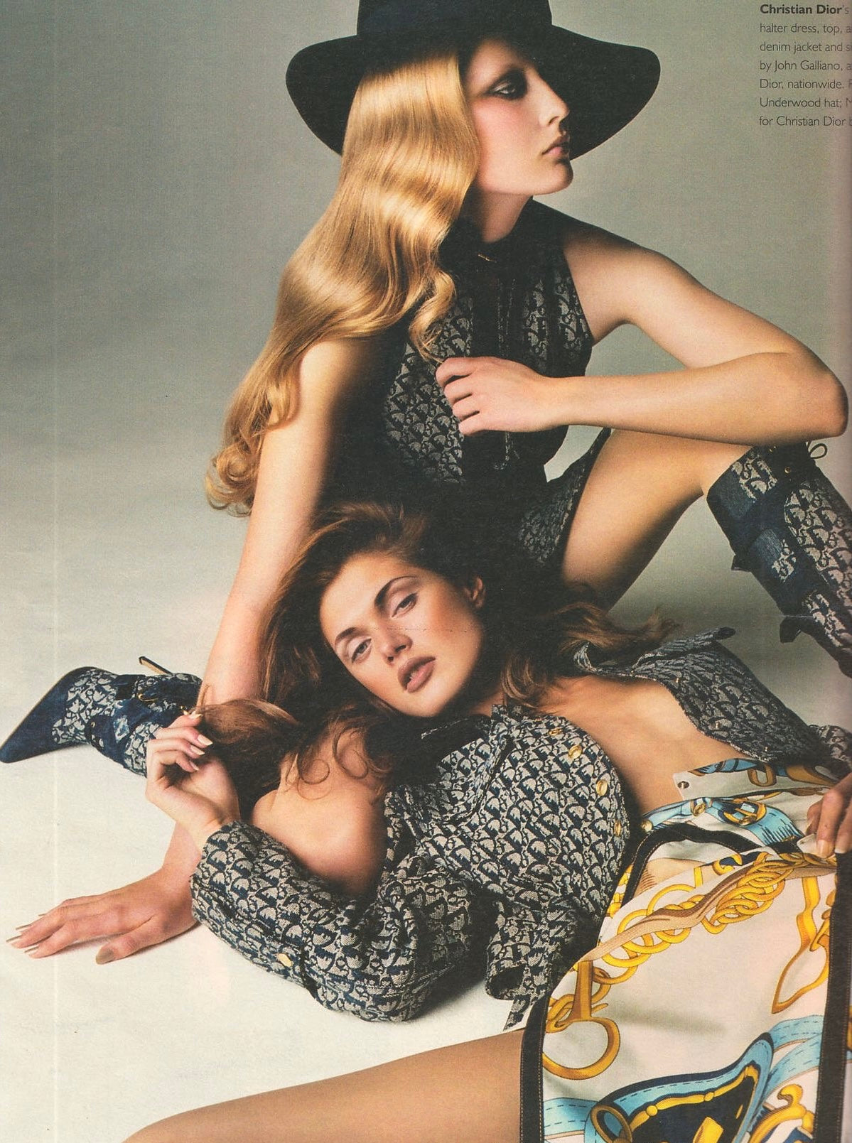 Christian Dior SS2000 Runway Saddle Top and Asymmetric Skirt by John Galliano