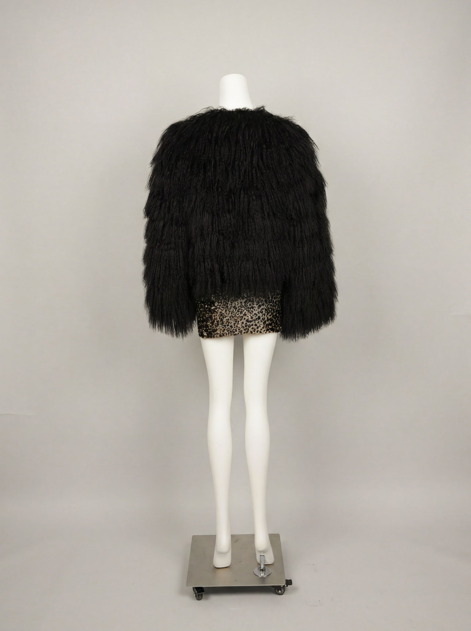 Dolce & Gabbana Fall/Winter 1999 Black Goat Hair Jacket