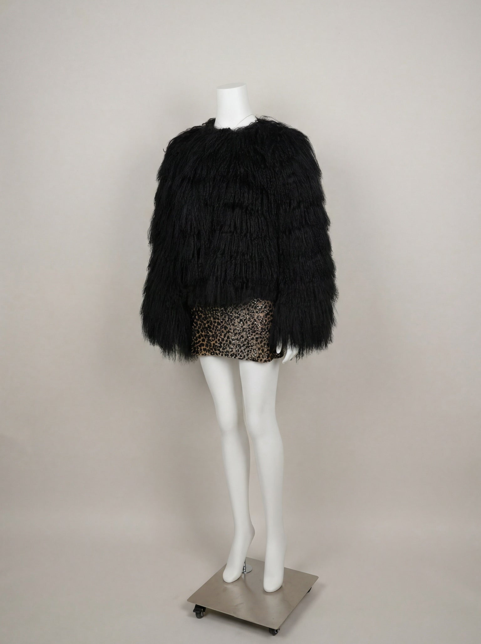 Dolce & Gabbana Fall/Winter 1999 Black Goat Hair Jacket