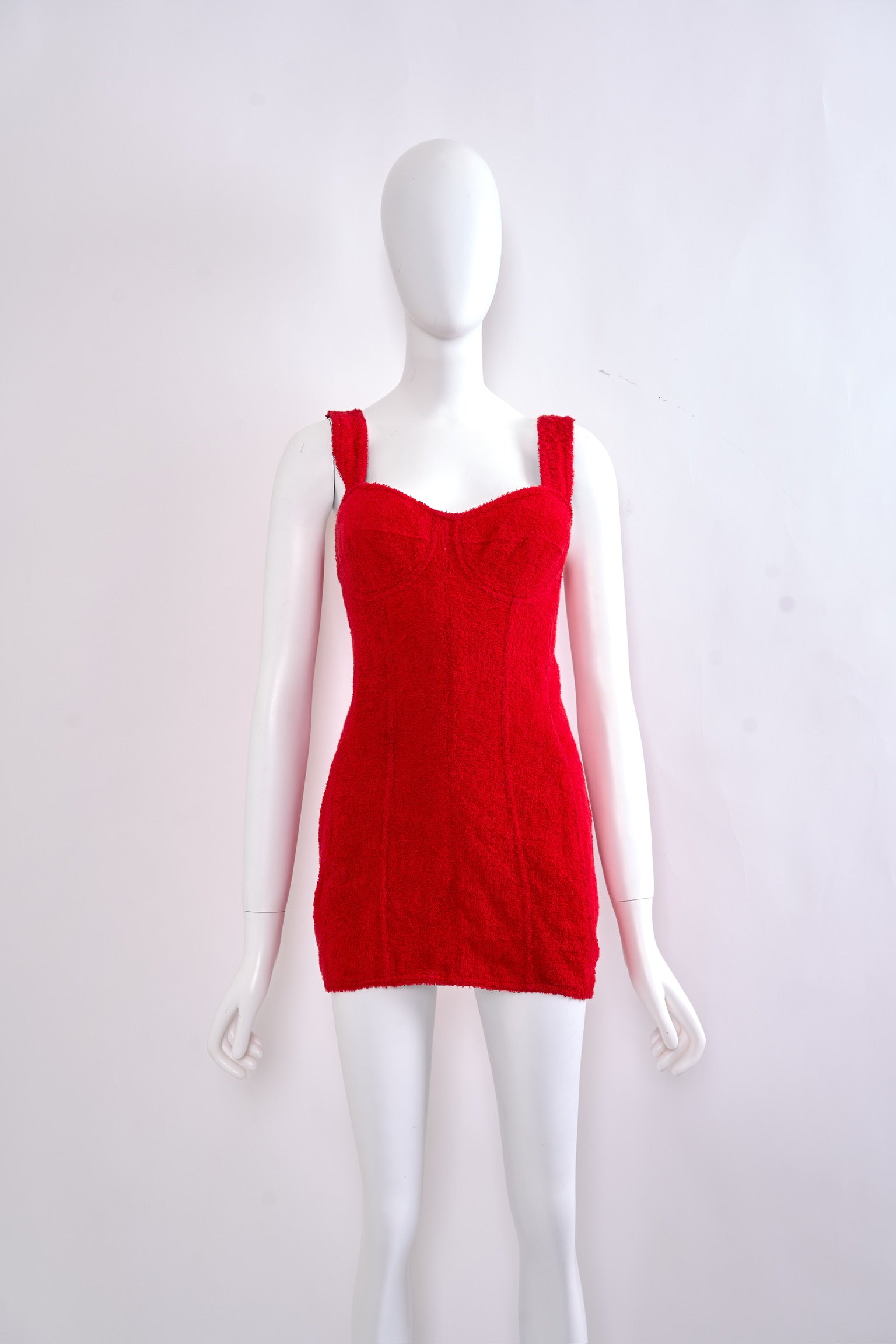 Vintage Dolce & Gabbana Spring 1992 Terrycloth Mini Dress