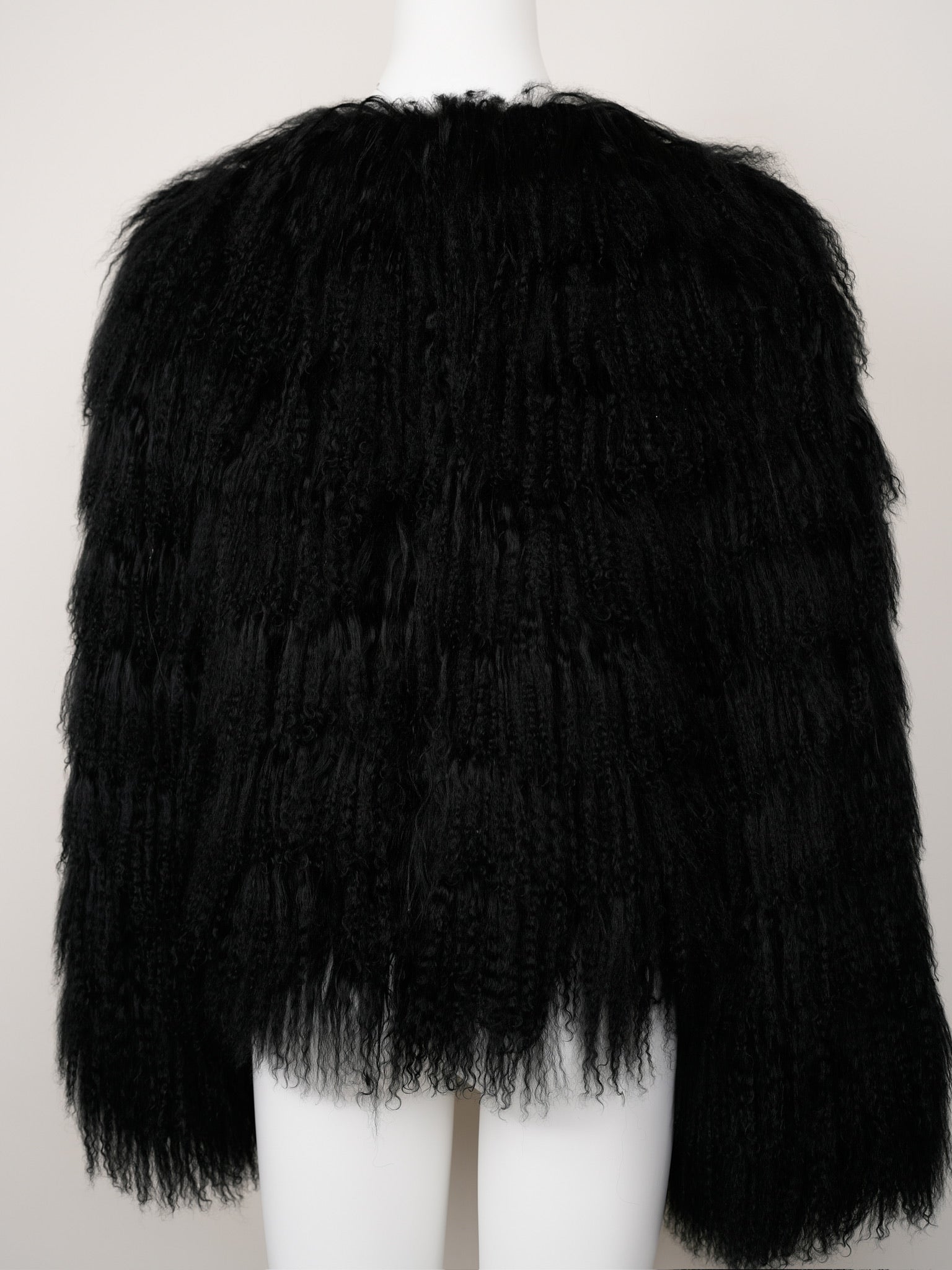 Dolce & Gabbana Fall/Winter 1999 Black Goat Hair Jacket