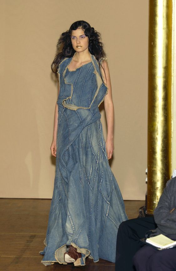 Preowned Junya Watanabe 2002 Denim Skirt