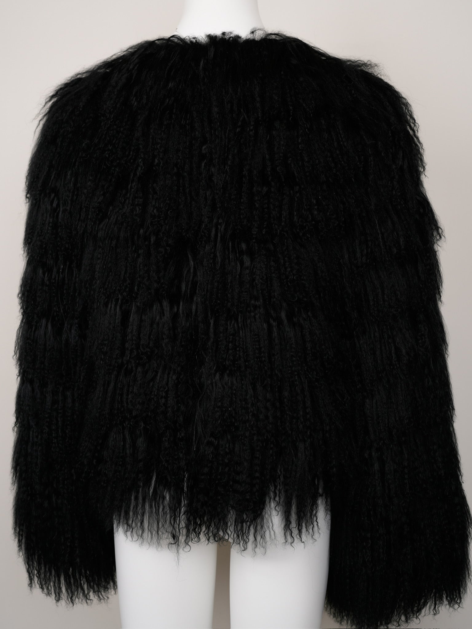 Dolce & Gabbana Fall/Winter 1999 Black Goat Hair Jacket