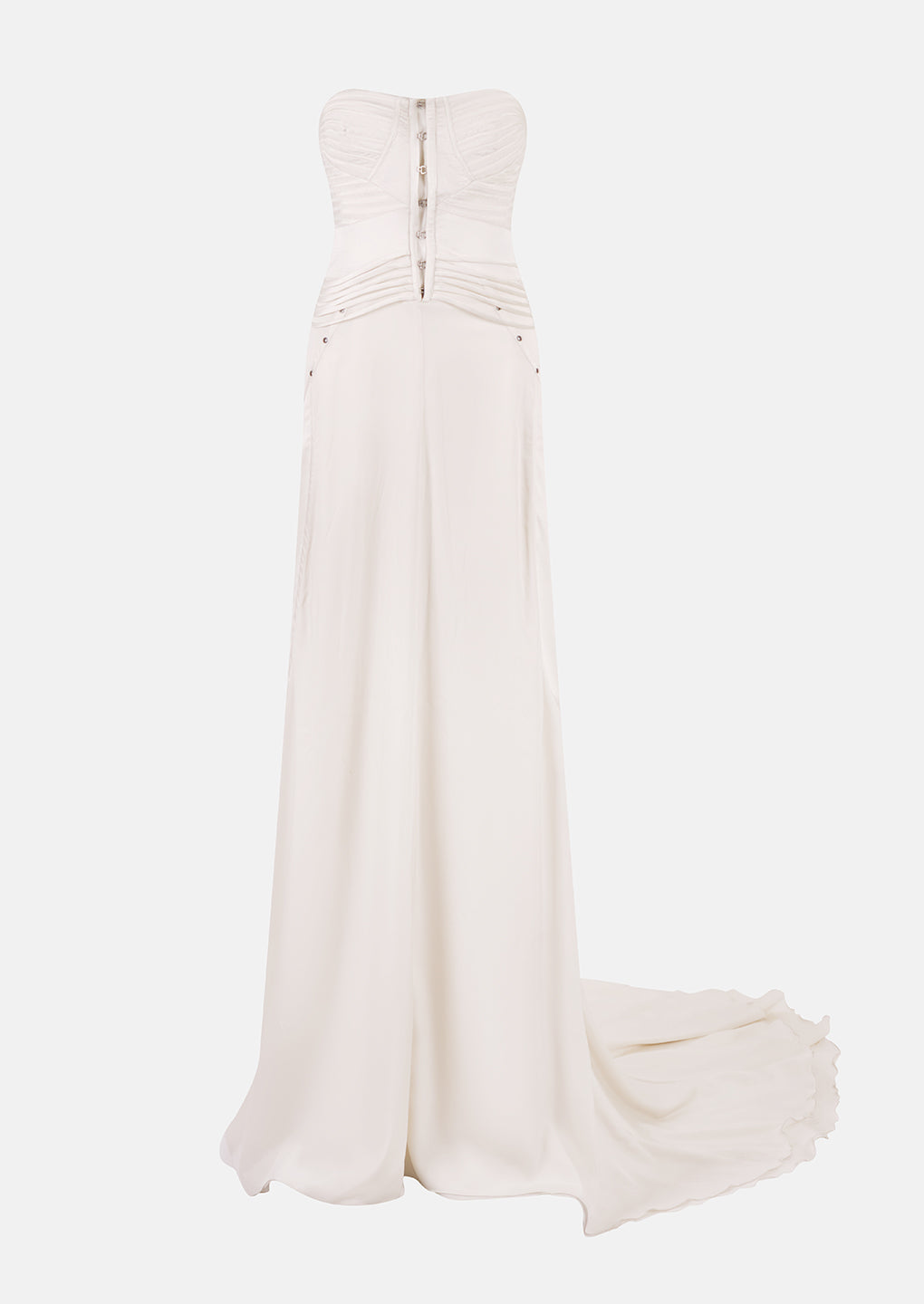 Preowned Gucci 2003 Ivory Satin Wedding Corset Dress