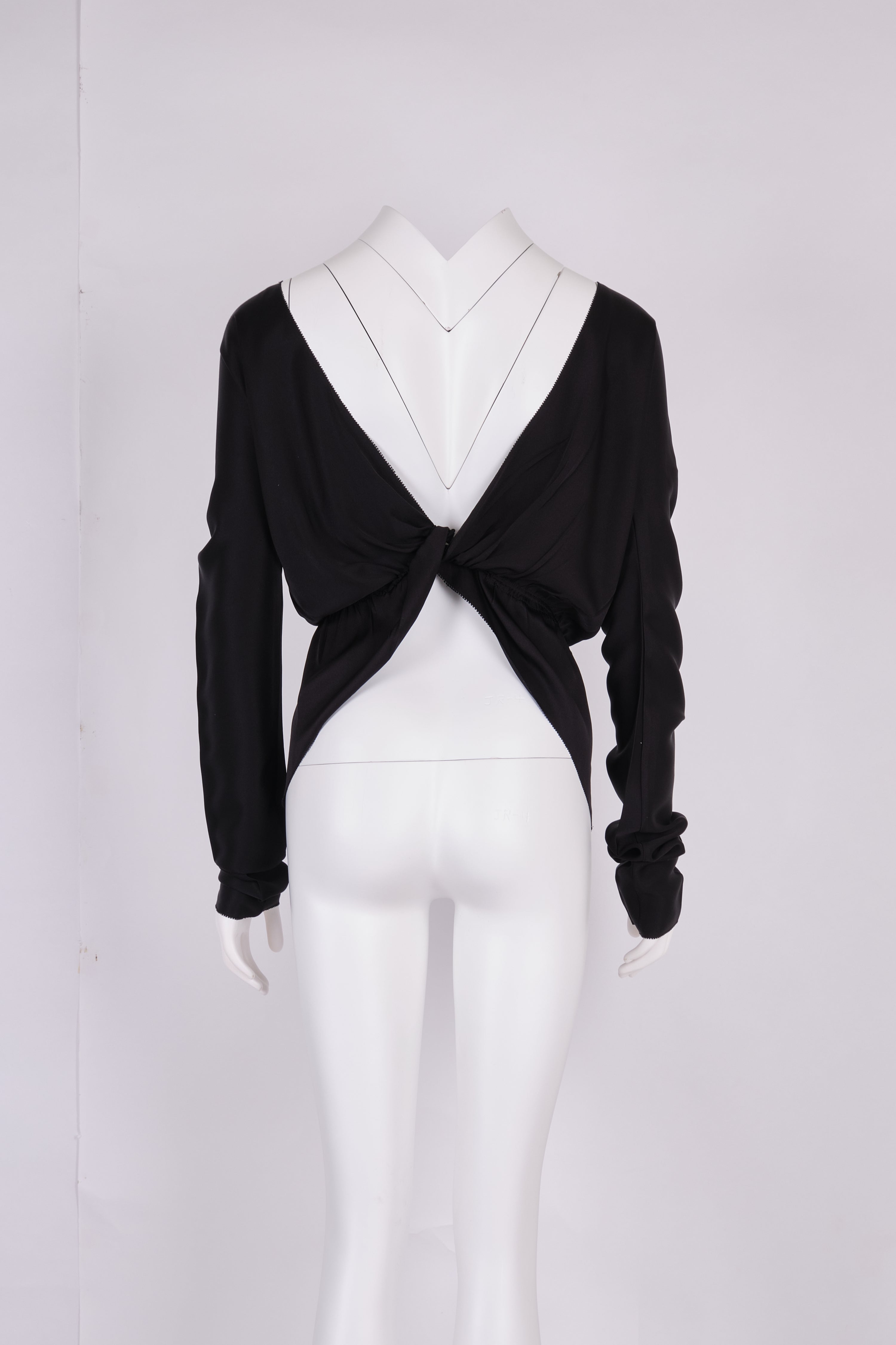 Preowned Gucci by Tom Ford Fall 2000 Silk Lace-Up Top - Pulled