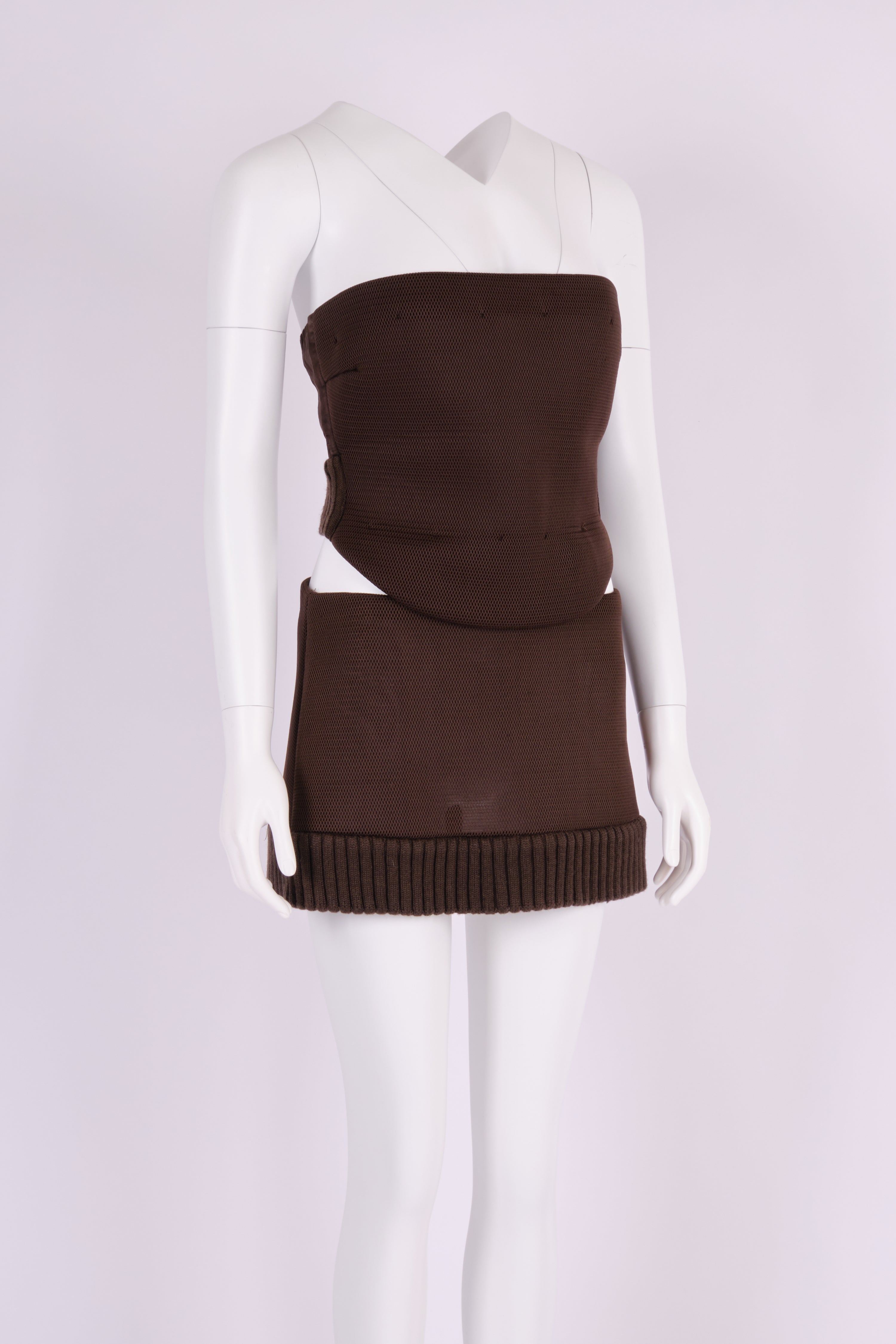 Preowned Miu Miu 1999 Brown Two-Piece Ensemble