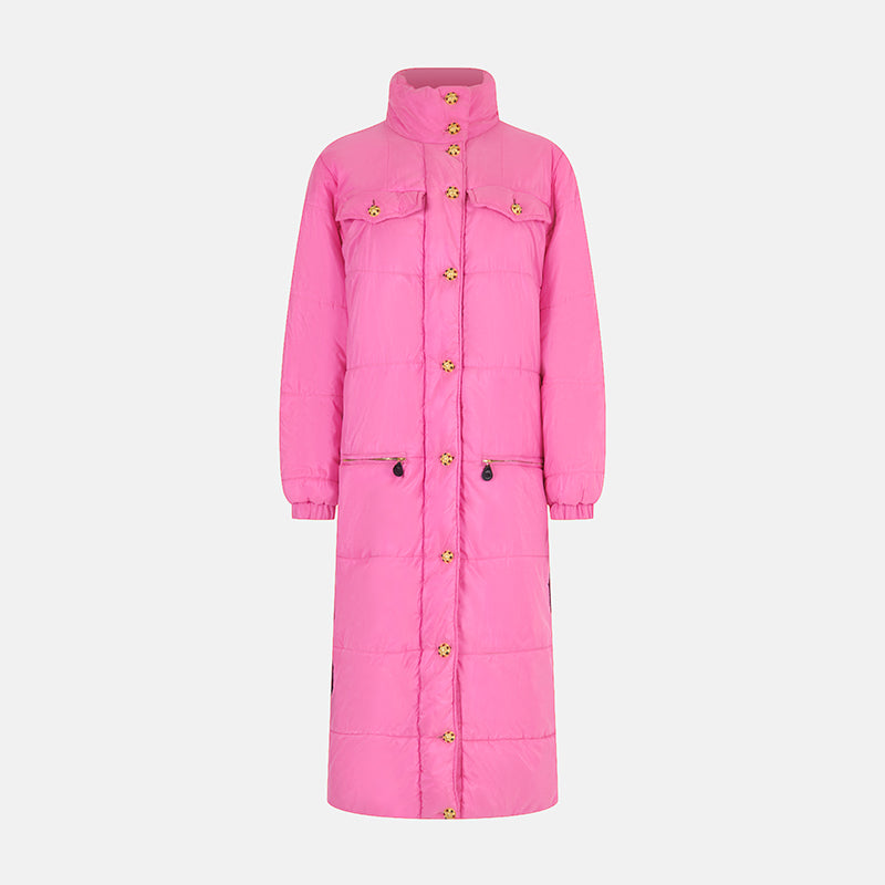 Vintage Chanel Fall 1996 Pink Puffer Coat