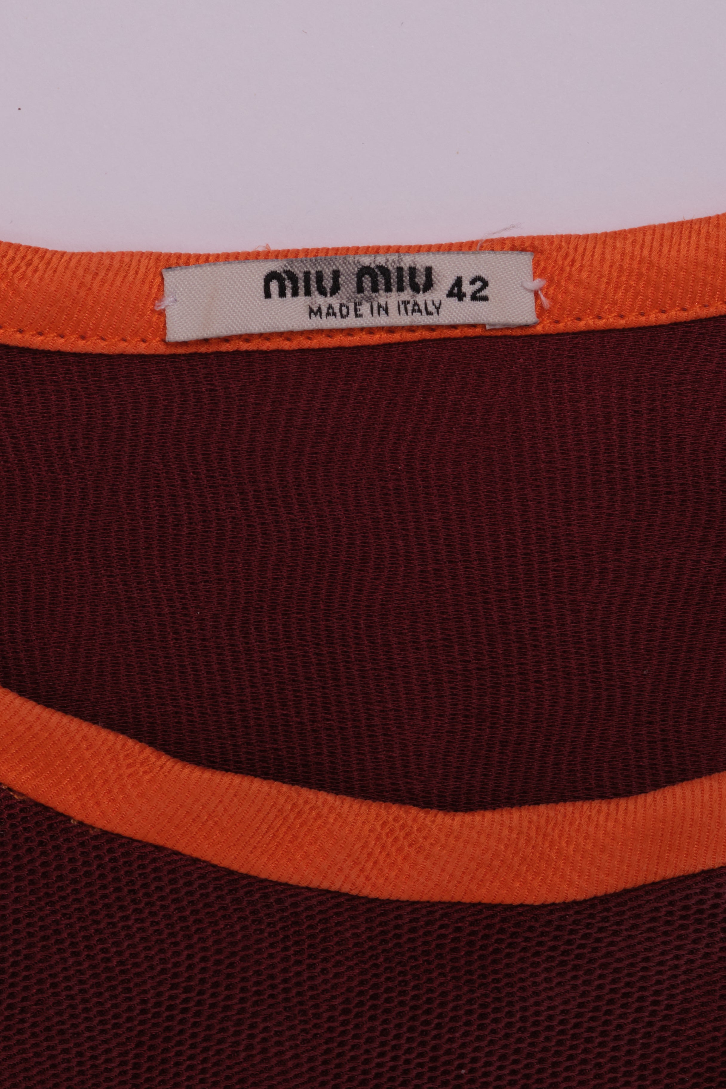 Vintage Miu Miu Spring 2008 Orange Dress