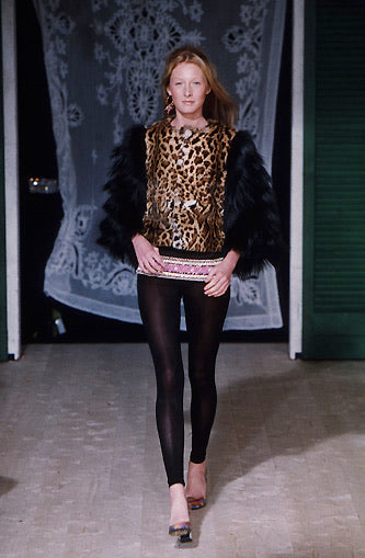 Dolce & Gabbana Fall/Winter 1999 Black Goat Hair Jacket