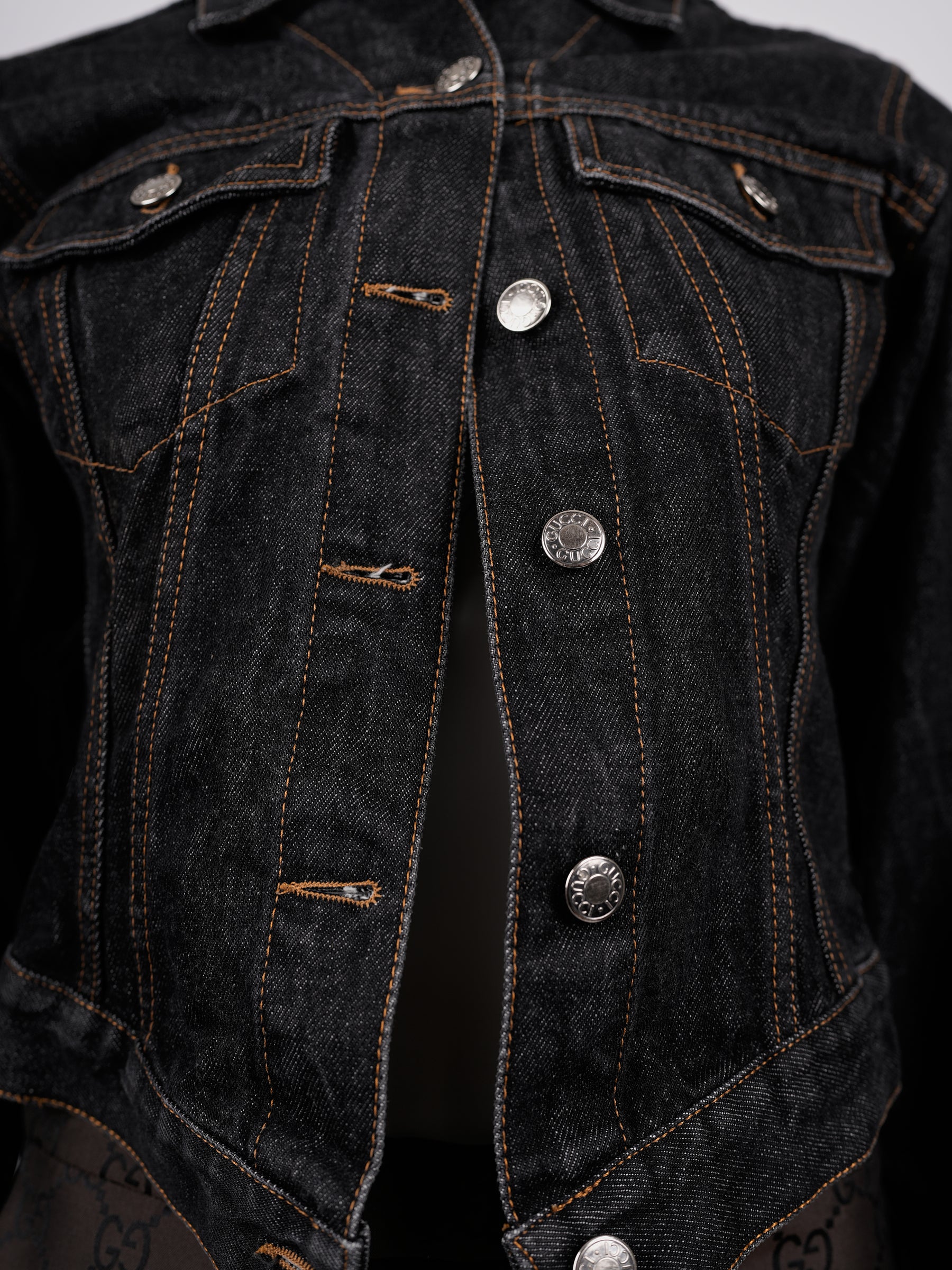 Gucci by Tom Ford Runway Two Piece Set SS 1998 Hitchcock Jacket and Gucci Star Skirt