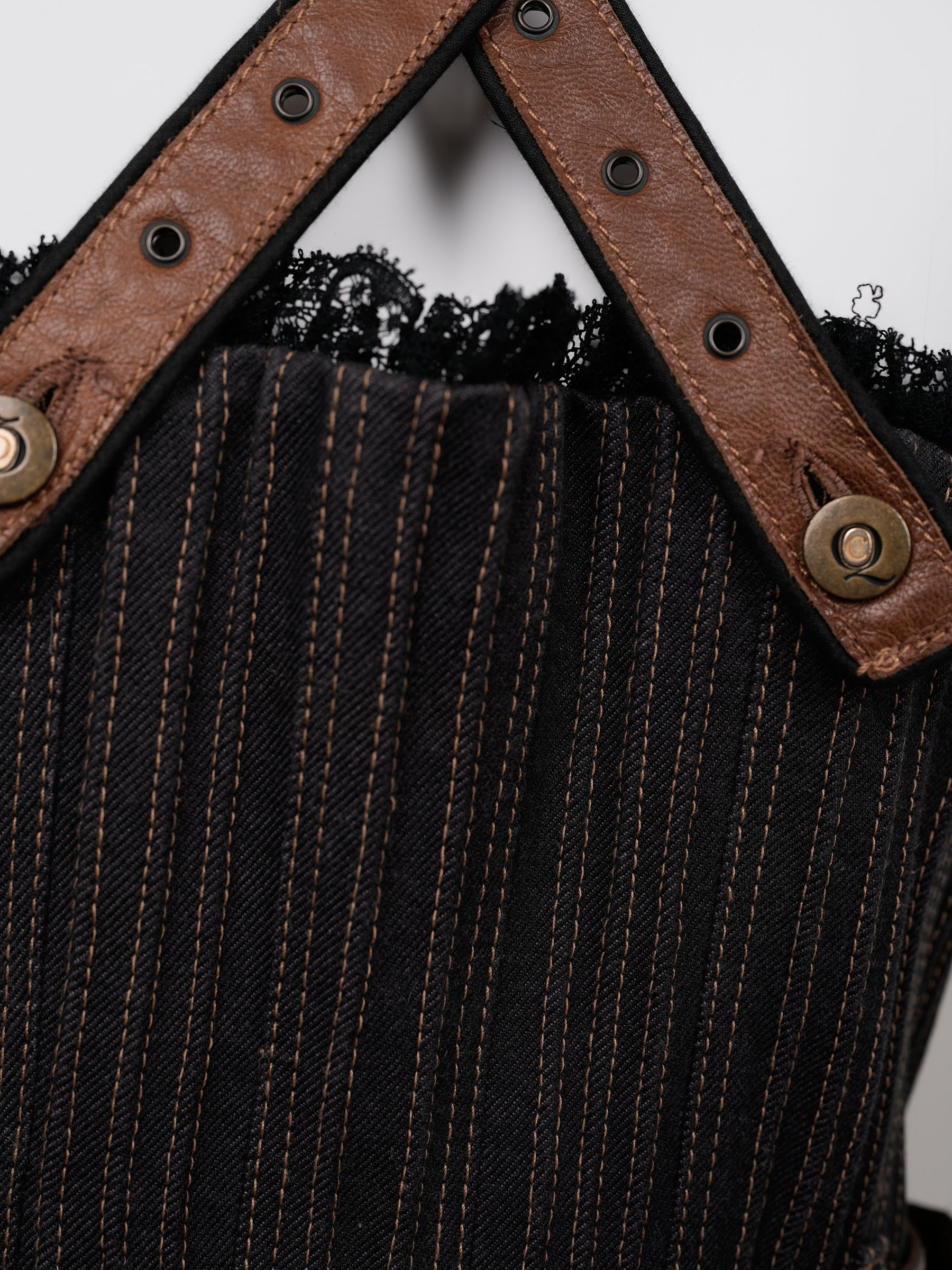 Alexander McQueen Striped Corset Dress – Fall/Winter 2002 “Supercalifragilistic‑Expialidocious” Runway, As Seen on Britney Spears