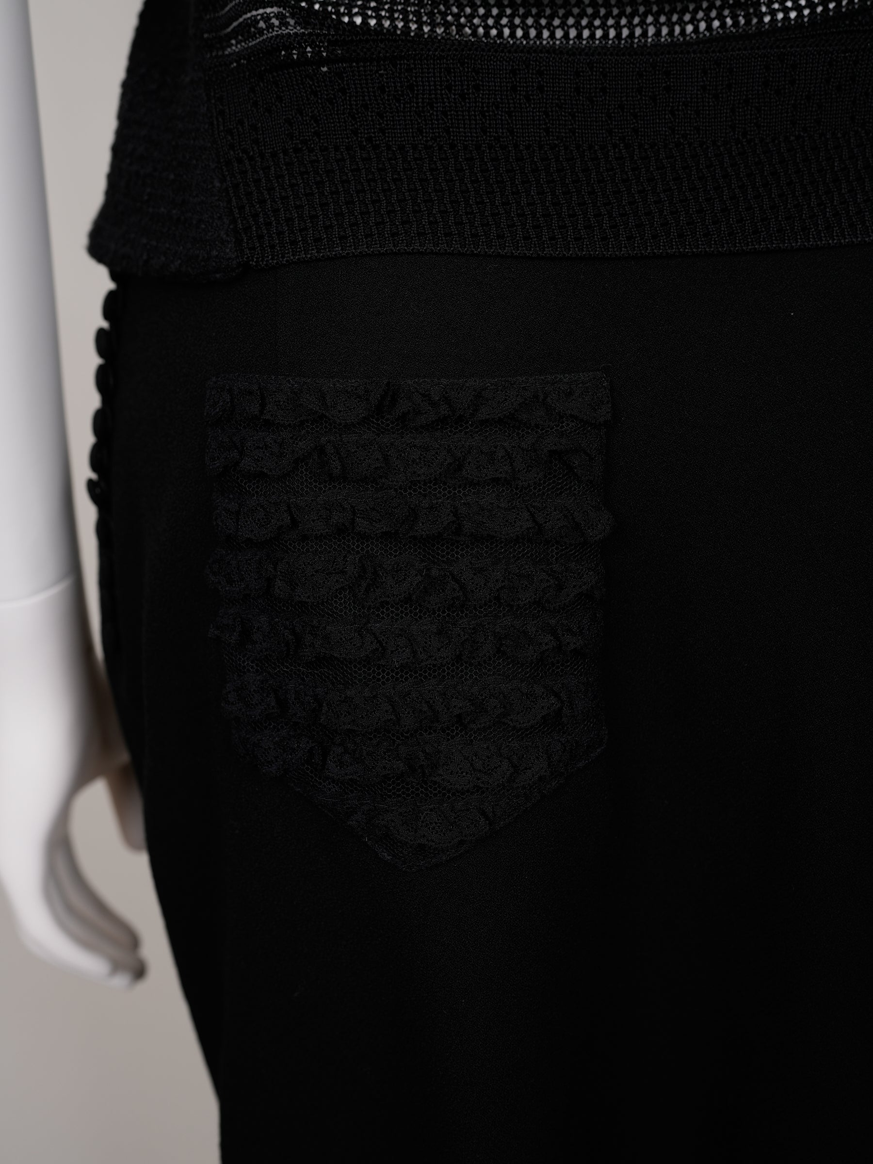 John Galliano Spring/Summer 1998 Black Jacket & Skirt Set