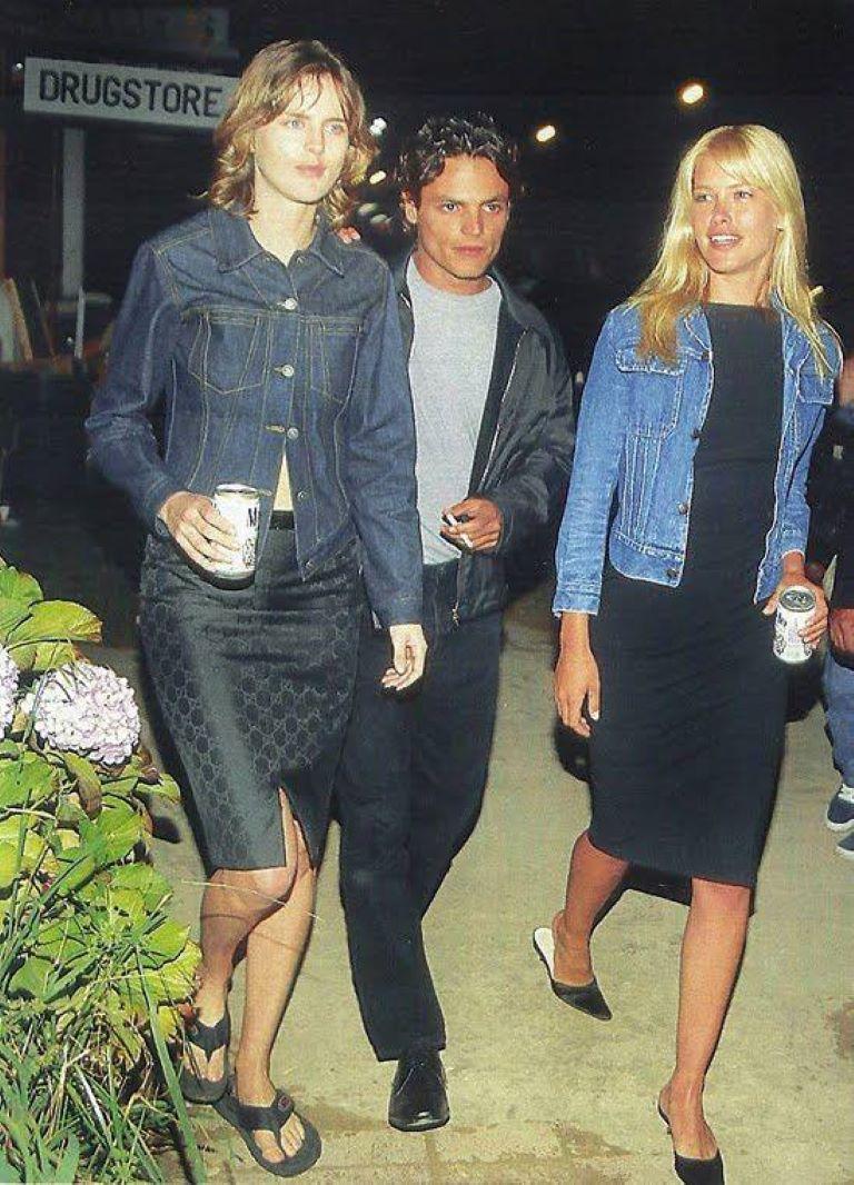 Gucci by Tom Ford SS1998 Runway Two Piece Set Hitchcock Jacket and Monogram Skirt