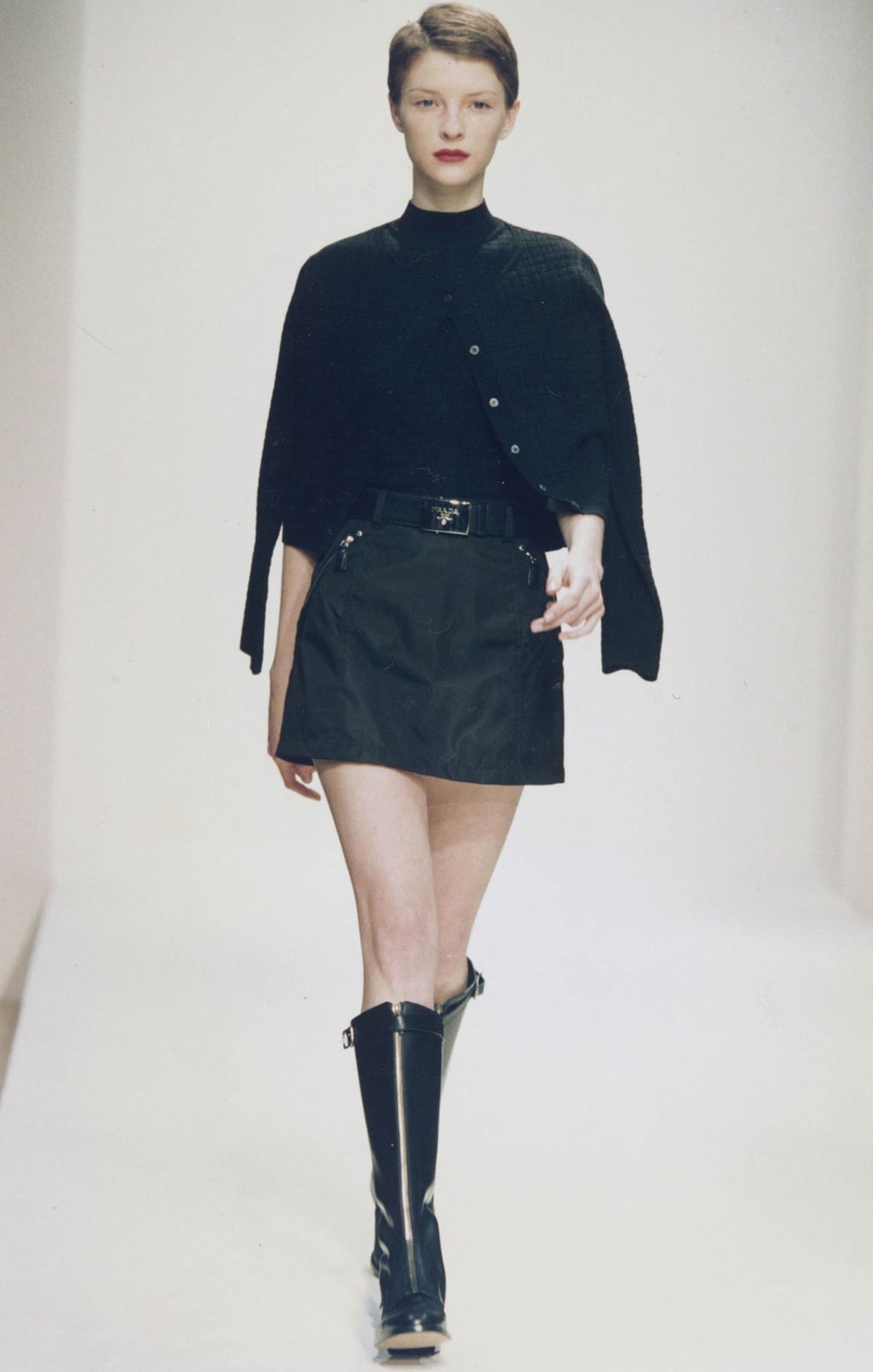Vintage Prada F/W 1994 Brown Mini Dress