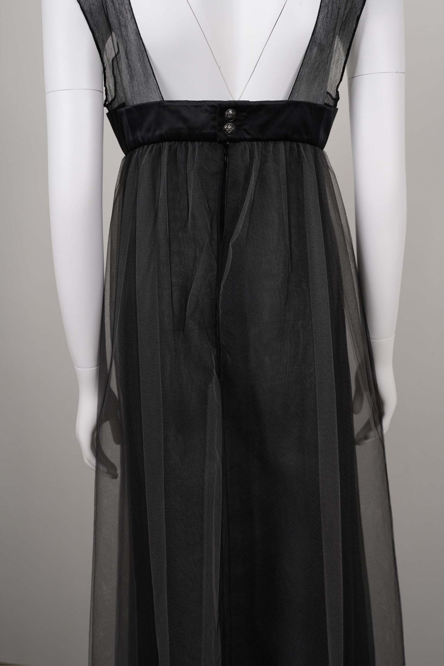 Chanel by Karl Lagerfeld Spring 2009 Runway Silk & Tulle Dress