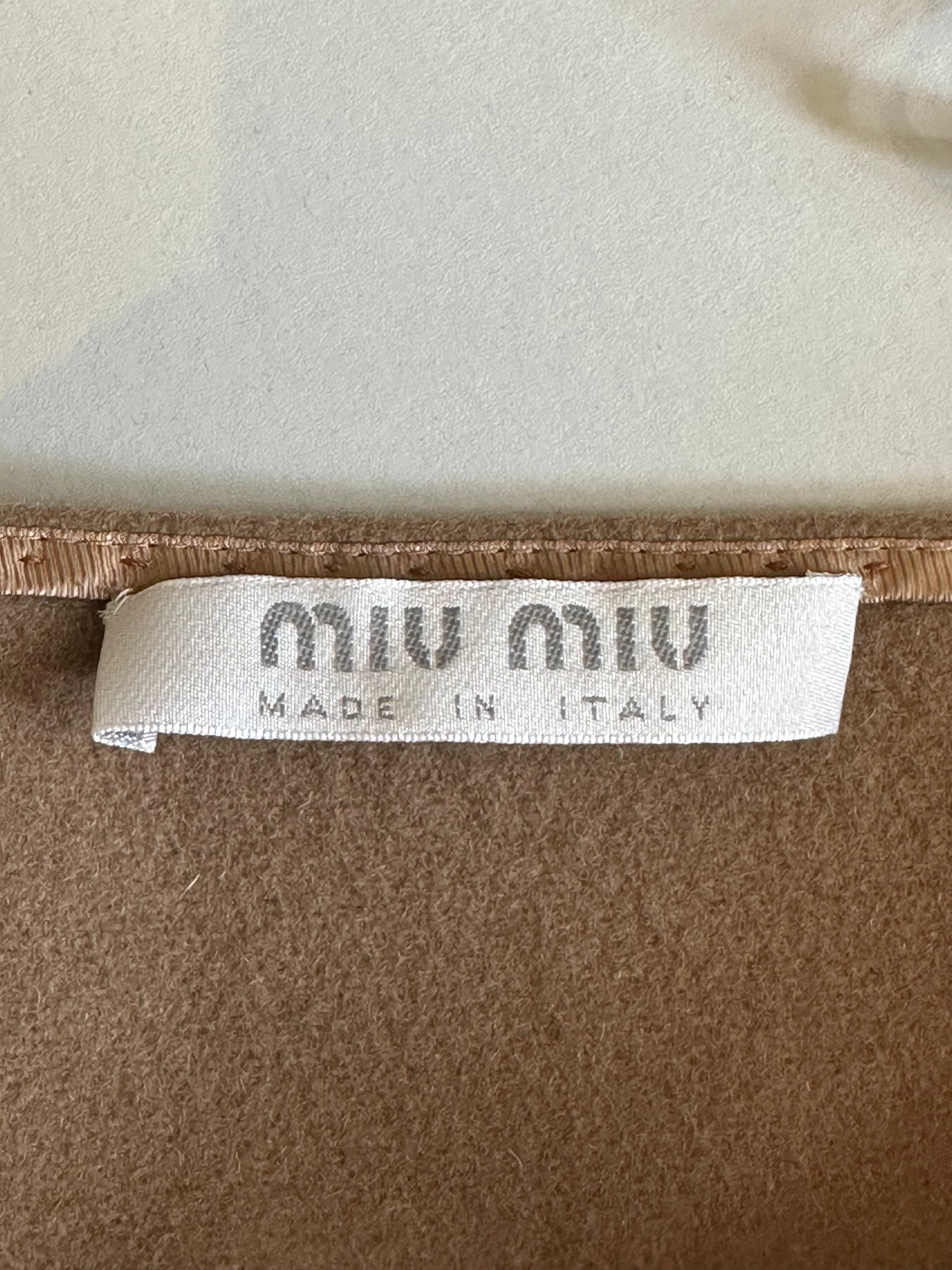Preowned Miu Miu Fall 2000 Wool Mid-Length Halter Dress
