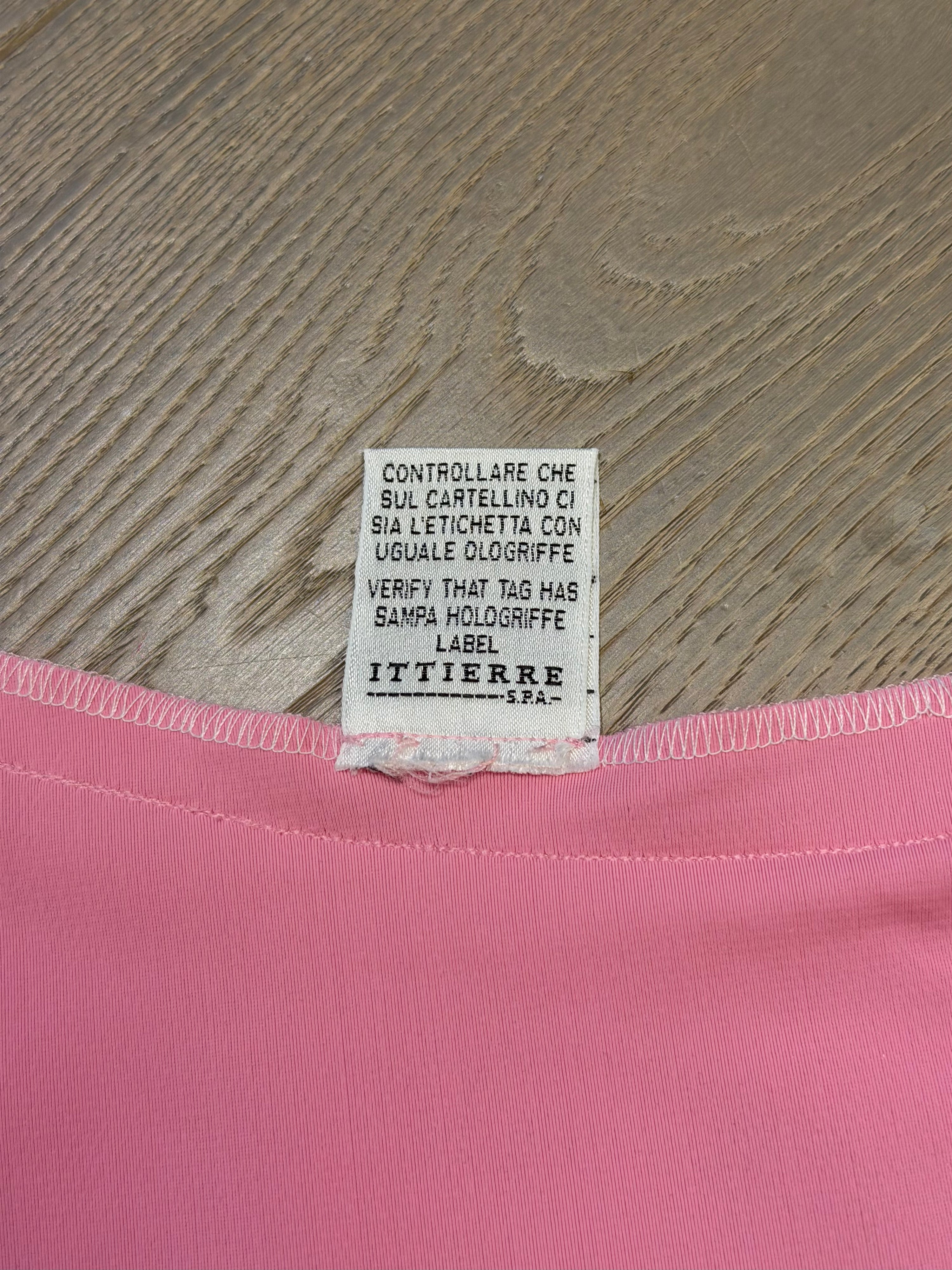 Vintage Versace Jeans Couture Circa 1990s Barbie Pink Polyamide-Spande Cafe Society Archive Vintage Versace Jeans Couture Circa 1990s Barbie Pink Polyamide-Spande Cafe Society Archive