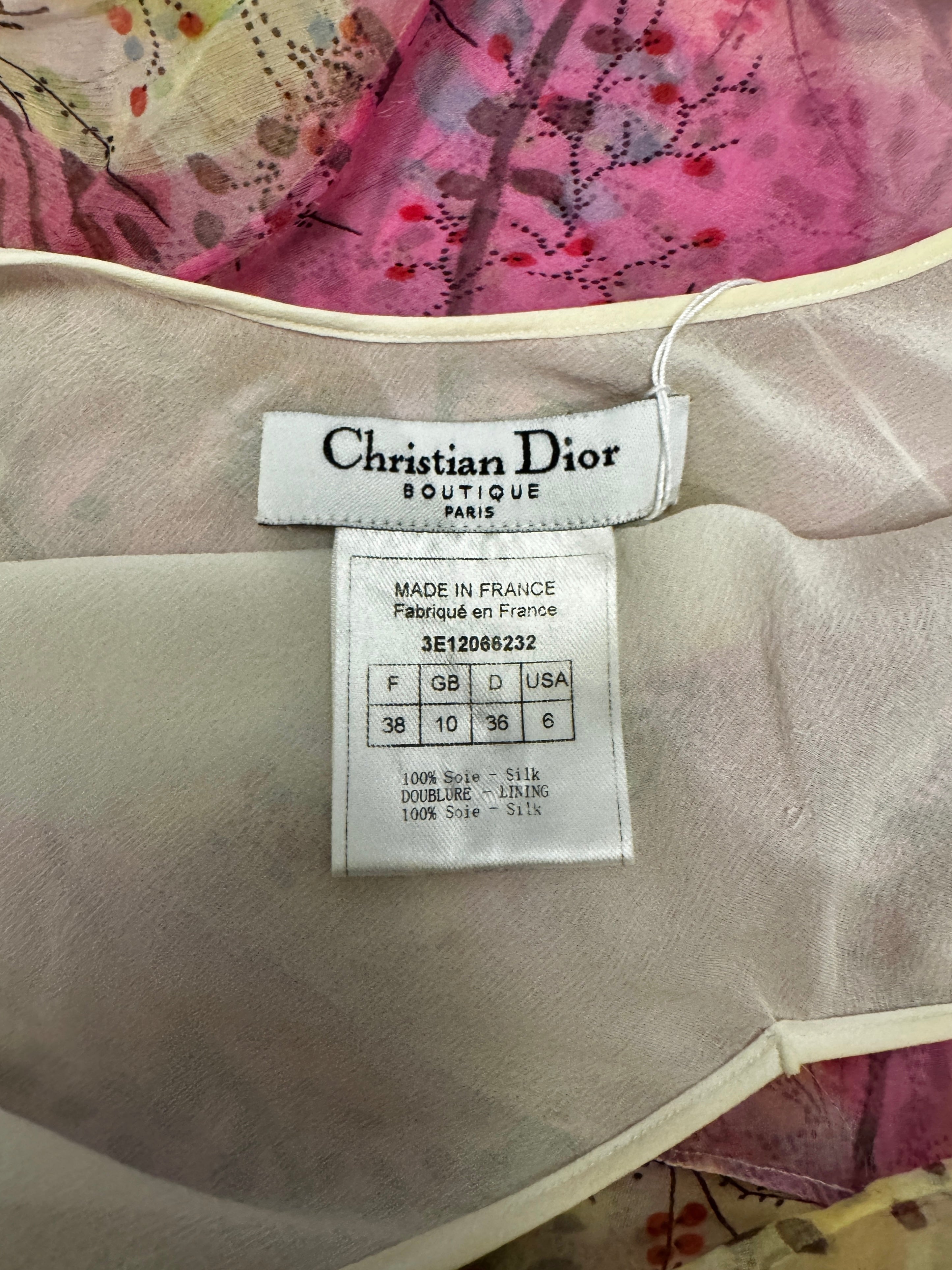Preowned Christian Dior by John Galliano SS 2003 Abstract