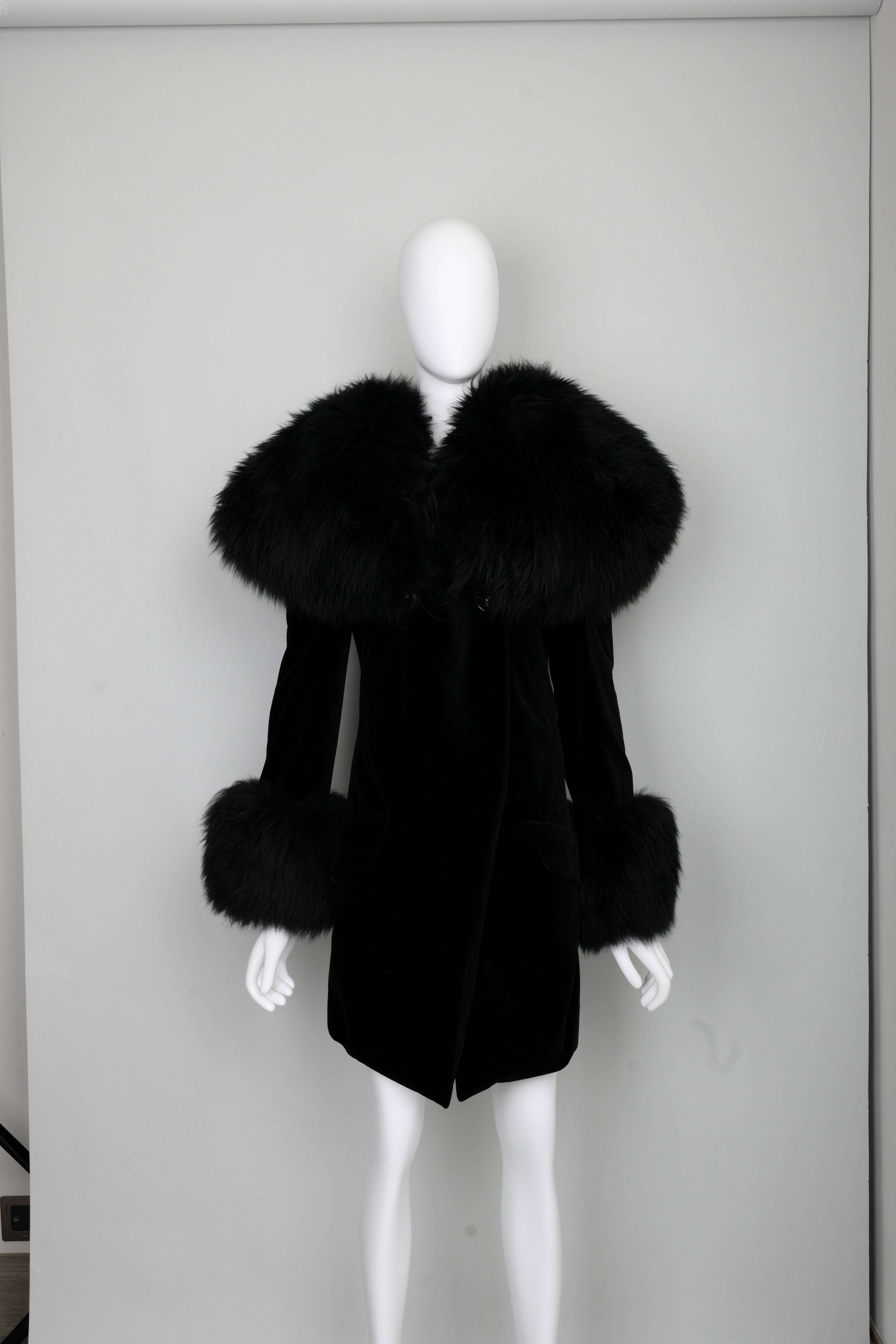 Vivienne Westwood velvet and faux fur ‘Marlene’ coat,1992-1993 A/W