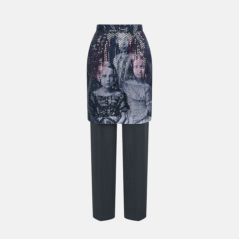 Vintage Alexander McQueen 1998 ‘Joan’ Sequin Pants Skirt