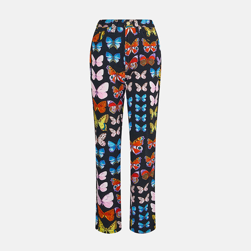 Vintage Gianni Versace 1995 Butterfly Jeans