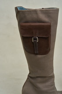 Preowned Prada Fall 1999 Boots with Detachable Leather Cargo Pocket