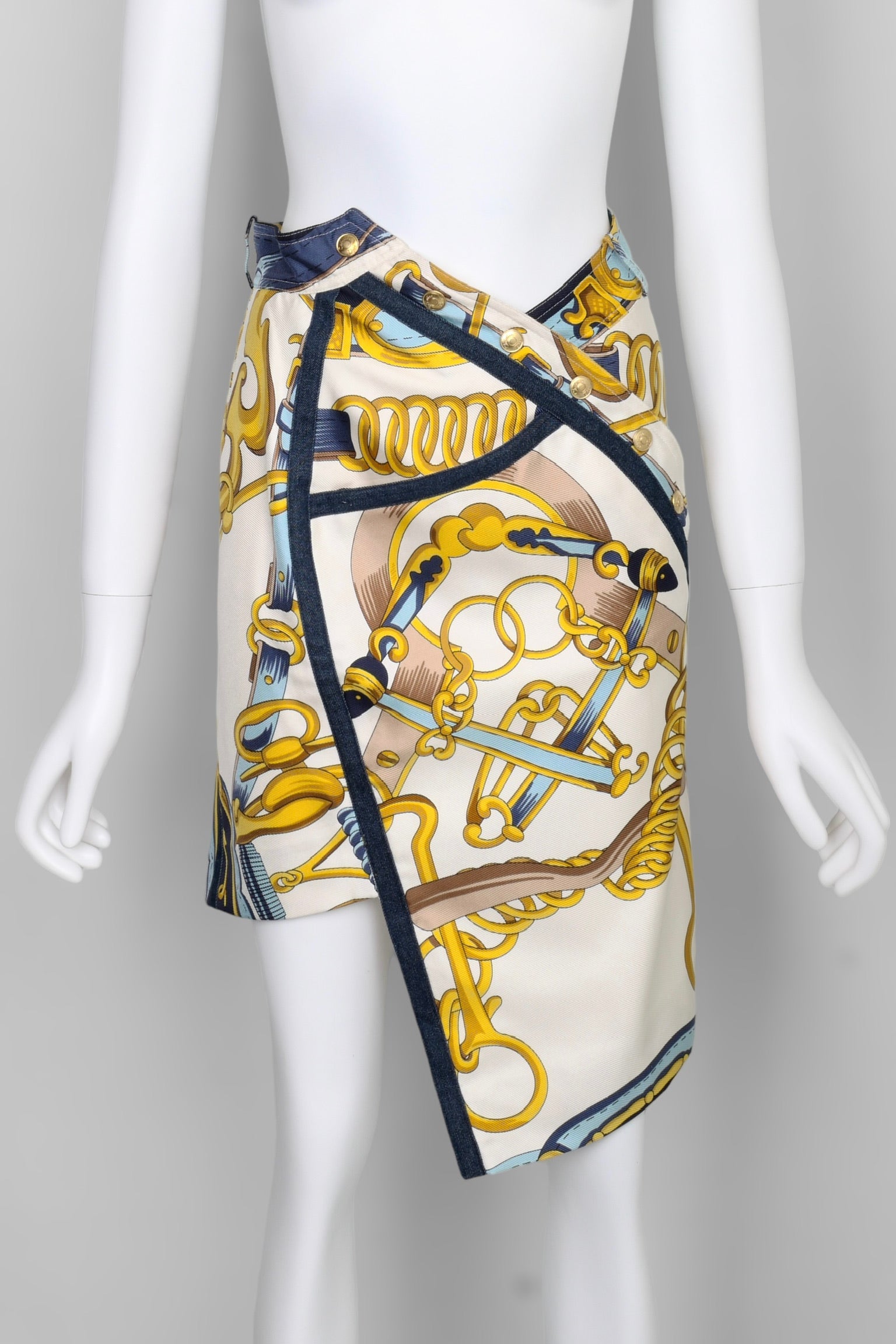 Vintage Christian Dior SS2000 Saddle Halter Top with Asymmetric Skirt, Equestrian Collection