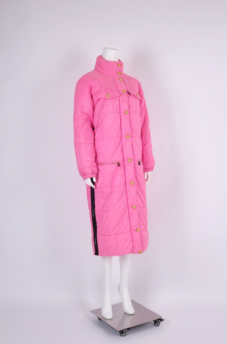 Vintage Chanel Fall 1996 Pink Puffer Coat