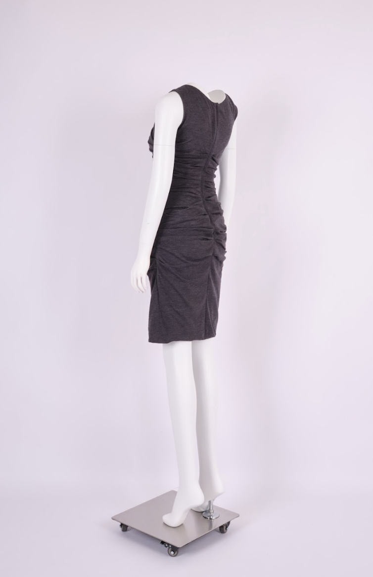 Preowned Dolce & Gabbana Grey Dress, Seen on Carrie Bradshaw