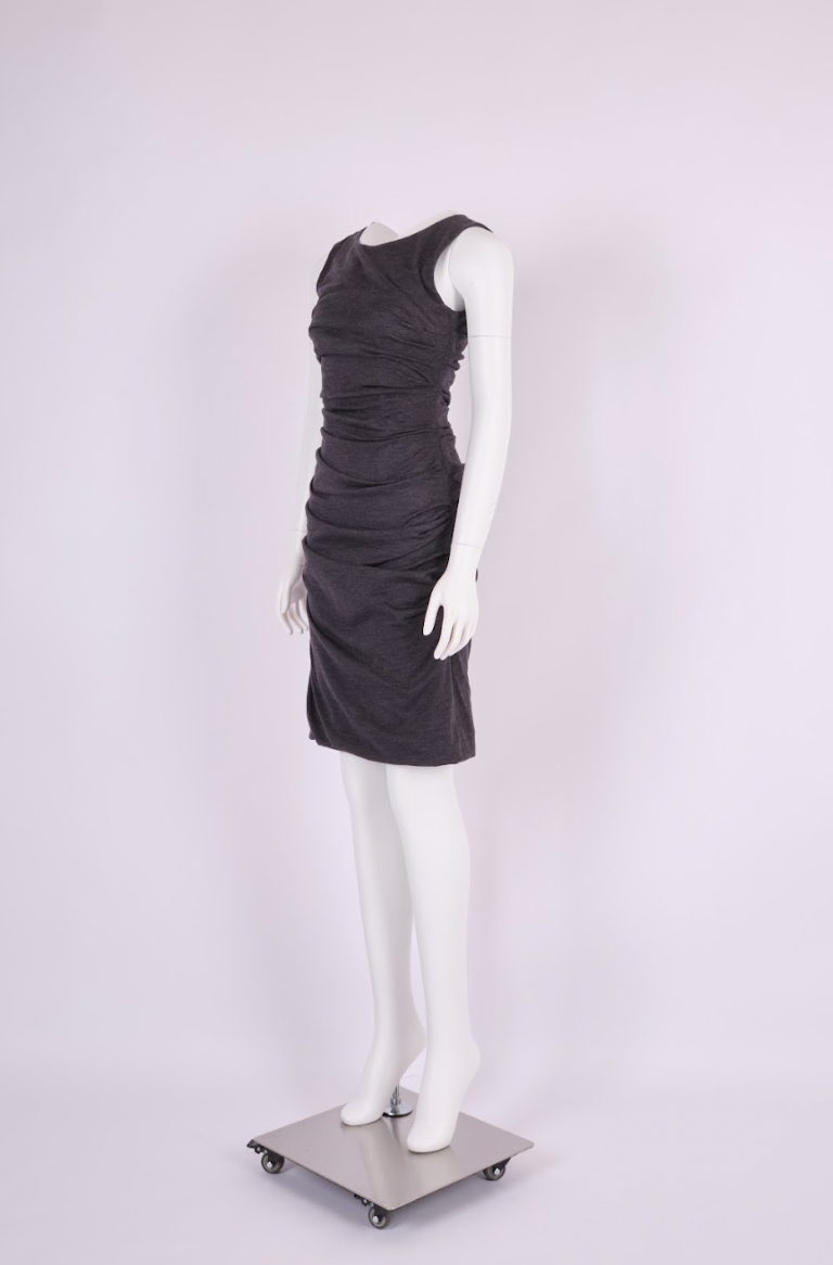 Preowned Dolce & Gabbana Grey Dress, Seen on Carrie Bradshaw