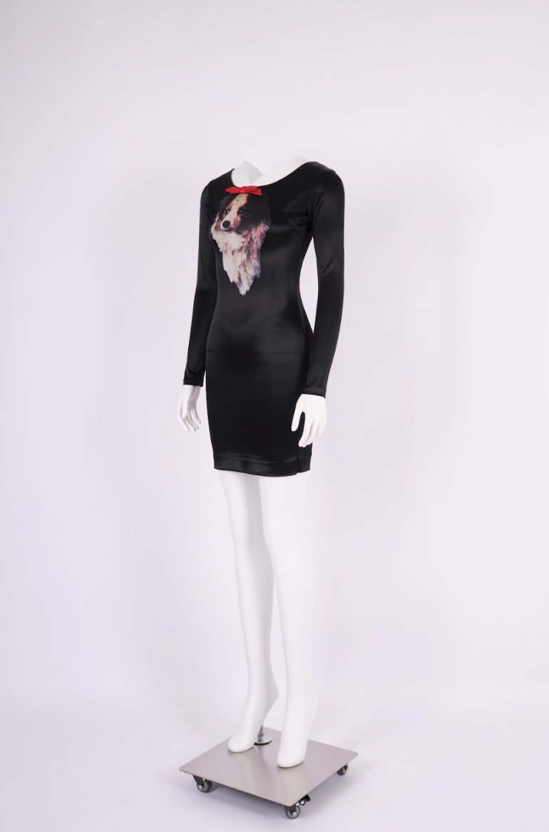 Vintage Vivienne Westwood Fall 1992 Dog Print Dress, Always on Camera Collection