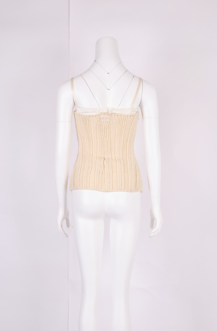 Preowned Dolce & Gabbana Beige Knit Top