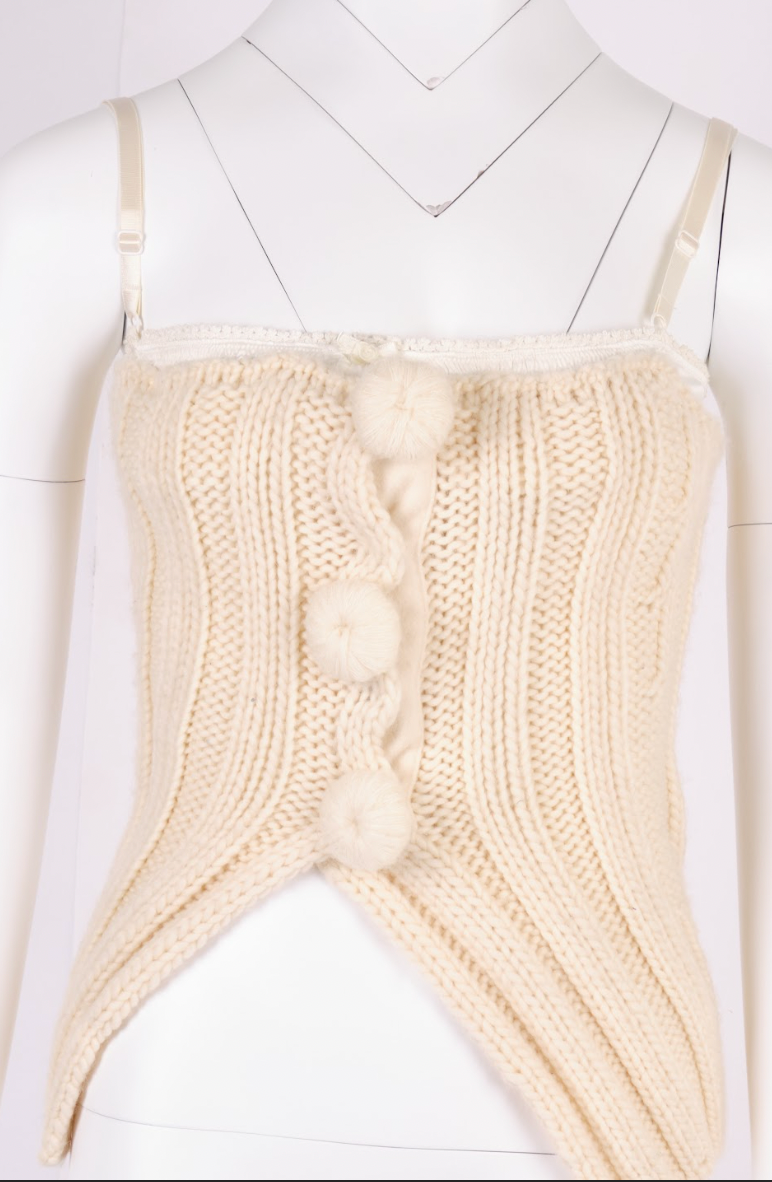 Preowned Dolce & Gabbana Beige Knit Top