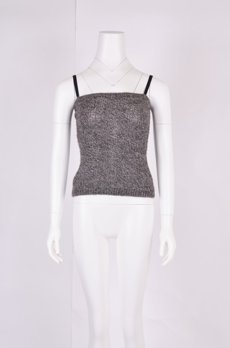 Vintage Dolce & Gabbana 1999 Grey Knit Top