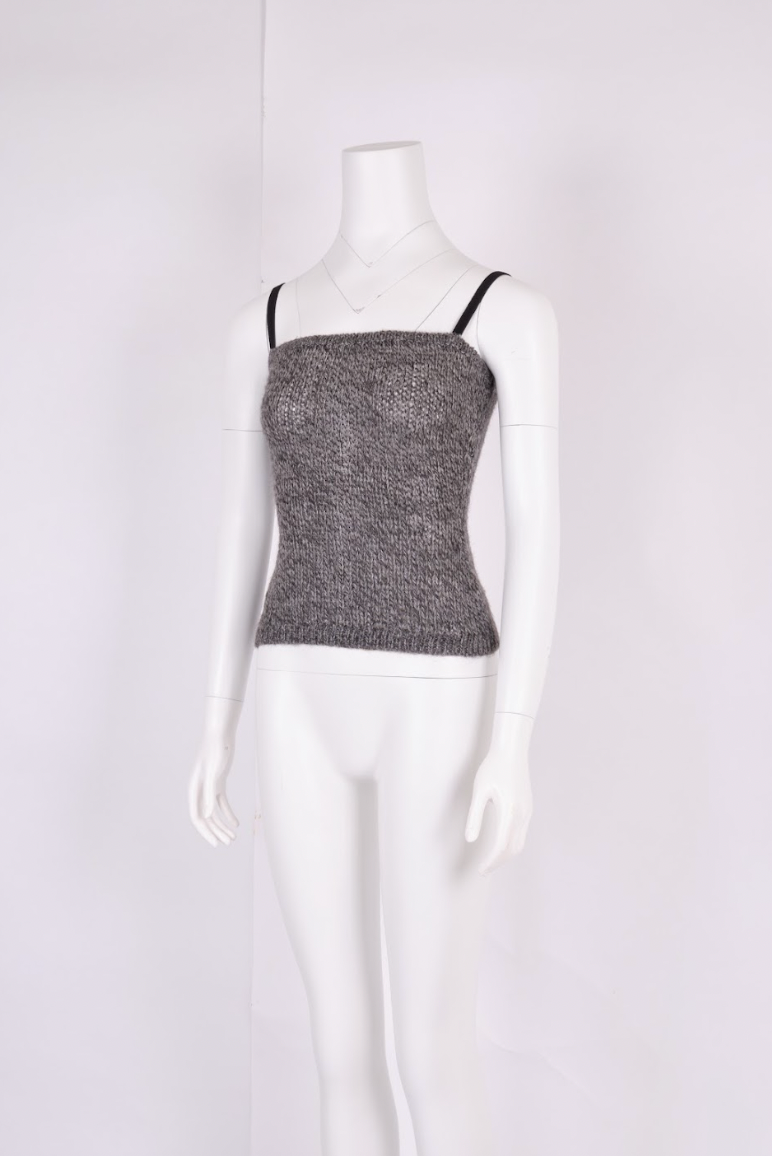 Vintage Dolce & Gabbana 1999 Grey Knit Top