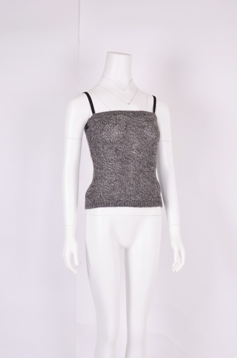 Vintage Dolce & Gabbana 1999 Grey Knit Top
